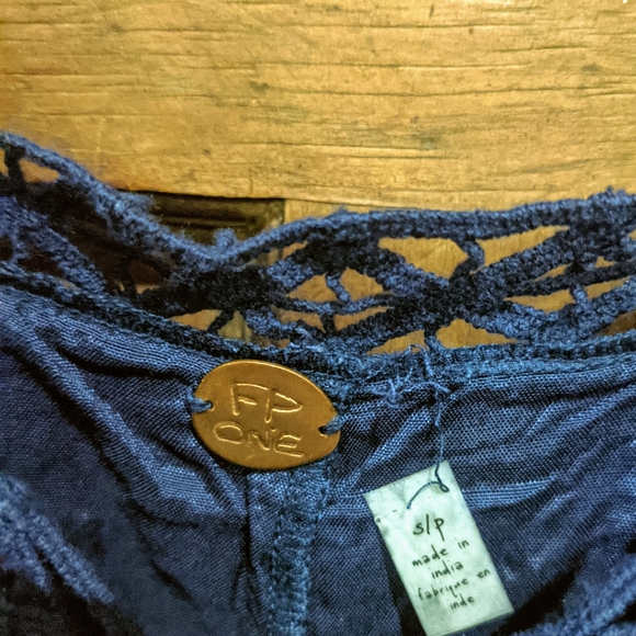 Free People, FP One, Priscilla Mini Dress, Navy, small - Picture 5 of 6